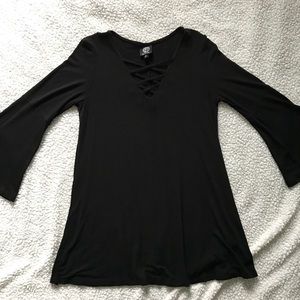 Bobeau Strappy Bell Sleeve Dress